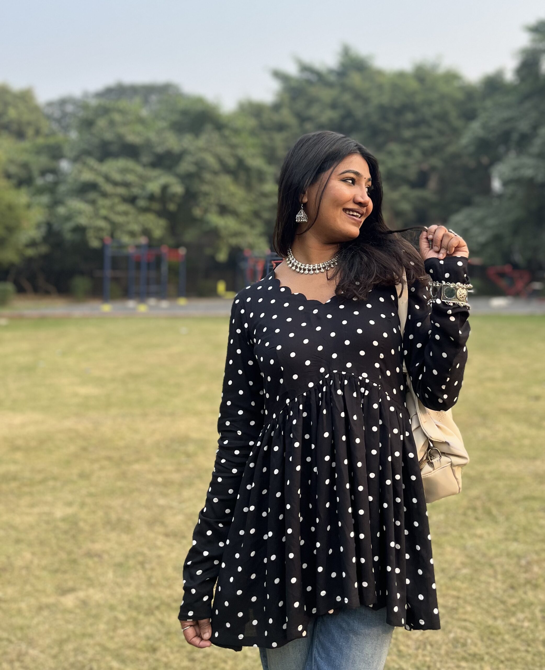 Madhubala Polka- Dot Kurti - Image 5